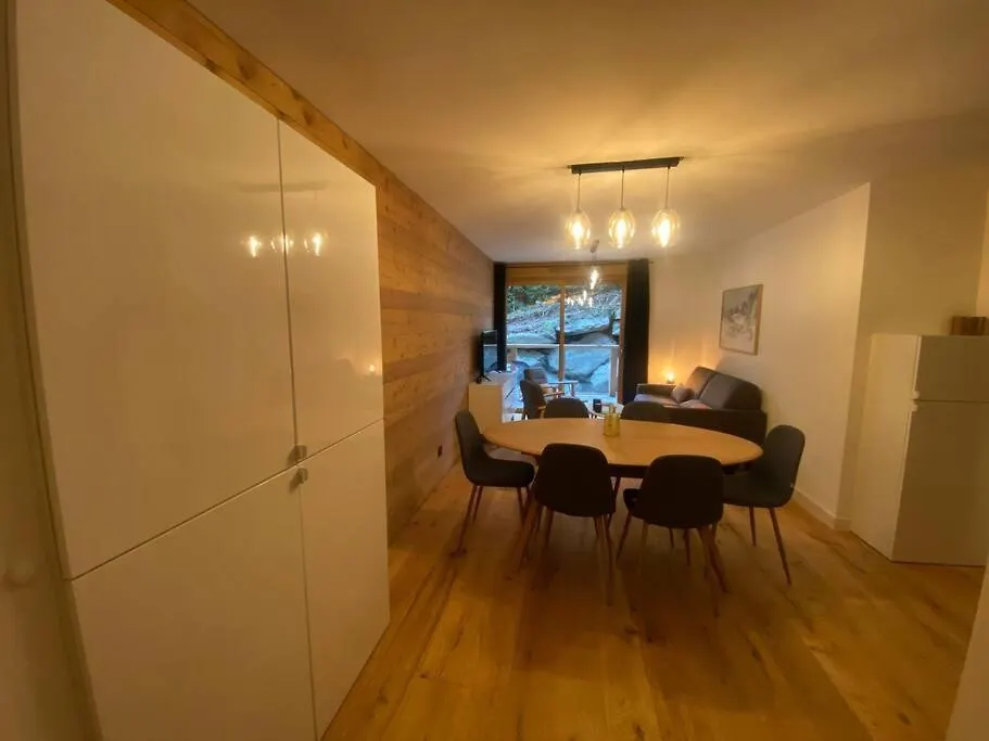 Appartement T2 De Standing Neuf 6-8 Personnes Avec Balcon Et Jardinet Au Pied Des Pistes A Combloux